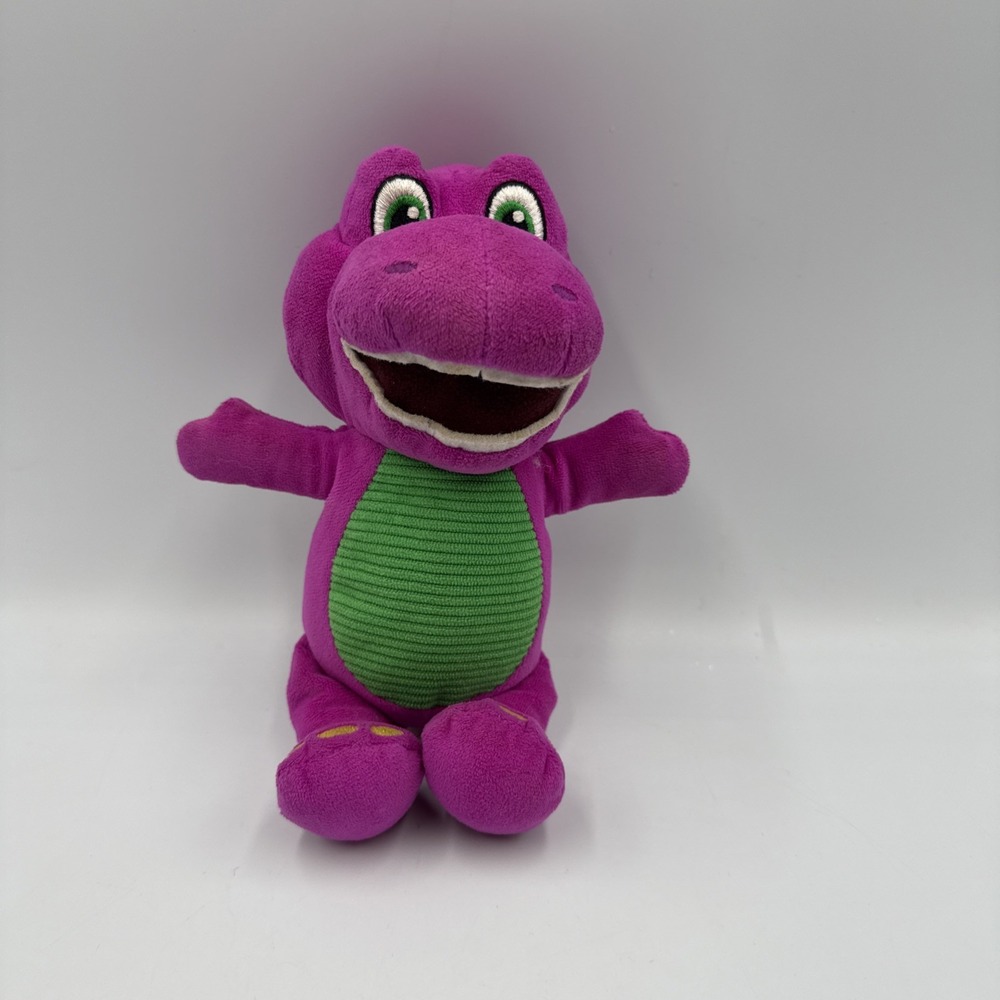Fisher Price Barney Plush Stuffed Animal Barneys World Purple Dinosaur